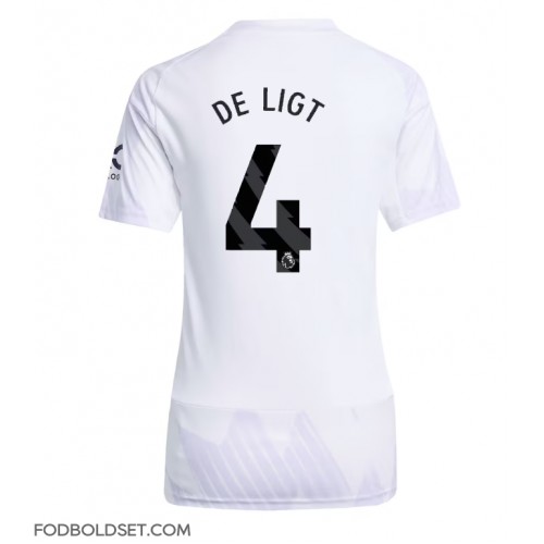 Manchester United Matthijs de Ligt #4 Udebanetrøje Dame 2025-26 Kortærmet
